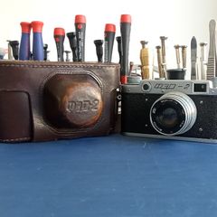 FED-2 Dzerdzhinsky Refurbished Leica copy USSR Soviet Union Russian 35 mm film camera 077428