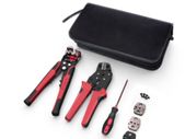 BRAND NEW 4 In 1 Wire Crimpers Engineering Ratcheting Terminal Crimping Pliers Bootlace Ferrule Crimper Tool Cord End Terminals