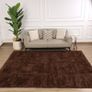 Rugs Living Room 120 x 170 cm  Fluffy Shaggy Brown Area Rugs for Bedroom, Lounge Super Soft Non Slip Rug Washable Modern Floor Carpets Bedside Rug for Kids Room Image 2
