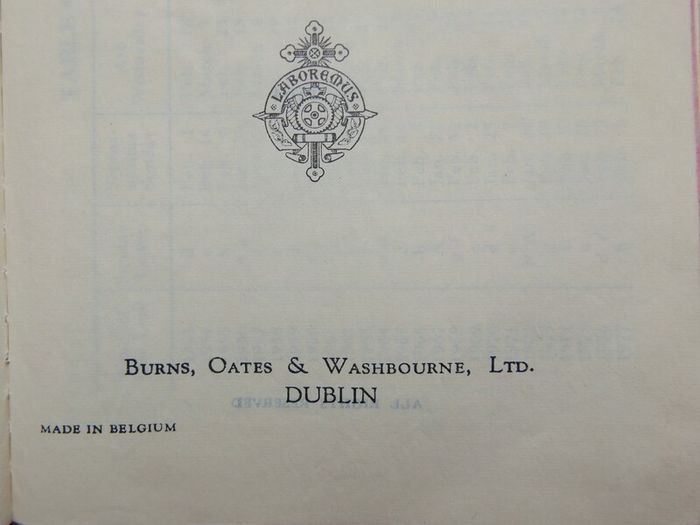 Vintage 1950s Irish Prayer Book - The Ideal Daily Missal - Bassi & Co, Dublin