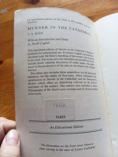 Murder in the Cathedral T.S. Eliot