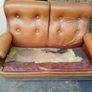 antique leather sofa Image 3
