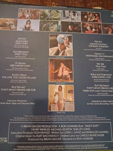 Night Shift - original soundtrack vinyl LP 1982