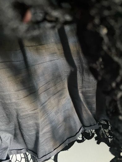 Monsoon ladies black crochet skirt