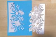 Die cutting craft - flower &amp; Bees