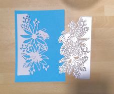 Die cutting craft - flower & Bees