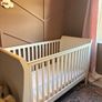 Mamas & Papas Mia Sleigh Cot Bed  White/Ivory Image 4