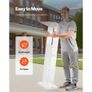Podium Stand, 1265 mm Acrylic Lectern, Portable Laptop Desk with Wide Reading Surface and Storage Shelf, Book Stopper Image 3