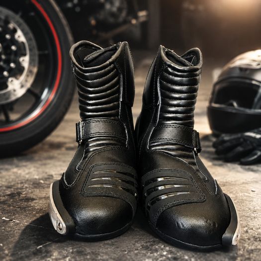 Genuine Leather Motorbike Riding Boots | Waterproof Motorcycle Boots for Men | Protective Biker Boots