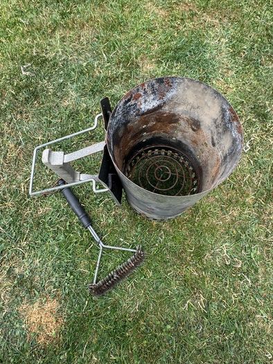 Charcoal Weber BBQ and chimney