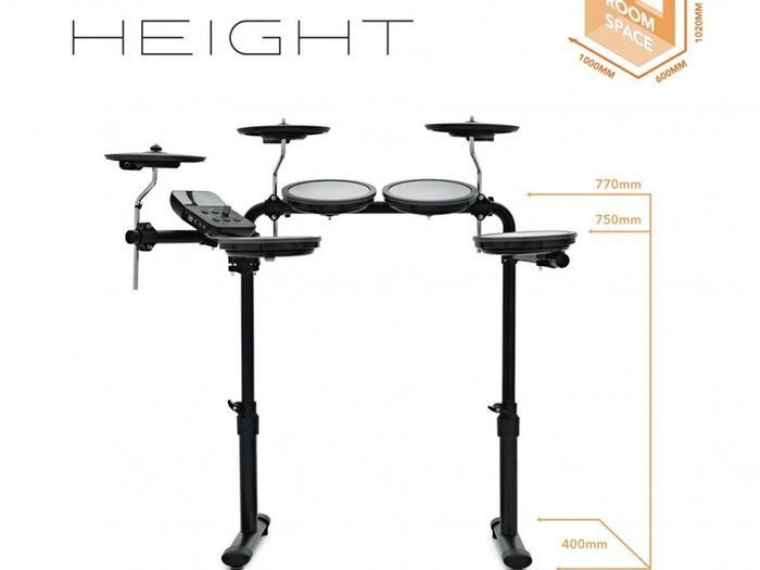 VISIONDRUM Electronic Drum Kit with Stool and Headphones