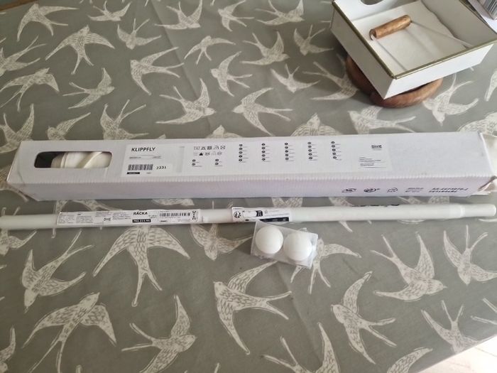 Ikea fabric blind and accessories
