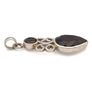Vintage 925 Sterling Silver & Smoky Quartz Teardrop Scrollwork Pendant Image 7