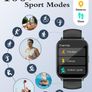 Smart Watch Answer Dial Call,Smart Watches for Women Men HD Touch Screen Fitness watch with SpO2-Monitor Heart Rate Sleep Monitor Pedometer Watch Multi Sports Mode for Android iOS Image 2