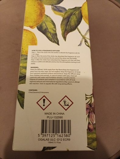 Citrus Verbena diffuser