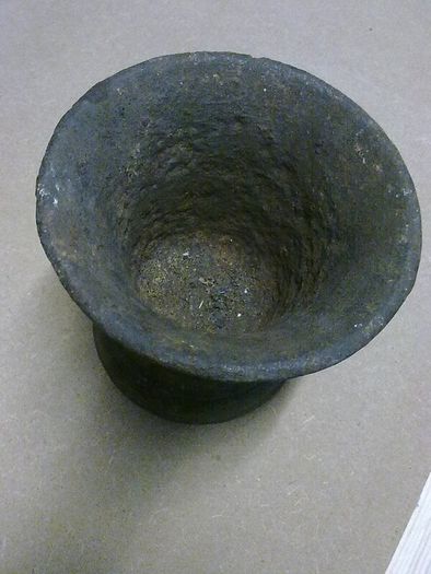 Old cast iron mortar