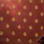 Stunning set of bespoke floor length maroon brocade curtains with gold "butti" motif Image 5