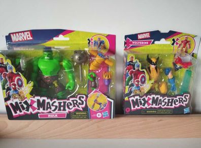 Marvel MixMashers Hulk & Wolverine Figure Lot