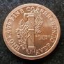 Copper 1 avdp oz Liberty Mercury Dime Image 2