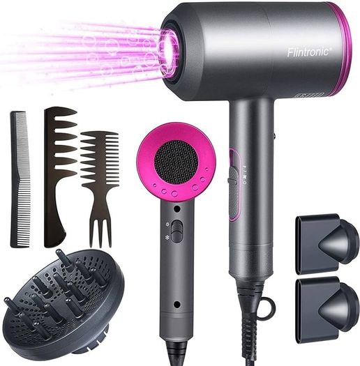 NEW SALE | Hair Dryer with Diffuser & Concentrator 2000W Powerful Ionic Dryer 2 Speed 3 Heat Settings Fast Dry Lightweight for Multi Women Man Hairstyles