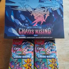 Pokemon Tcg Mega Evolution Chaos Rising ETB Plus X2 Chaos Rising booster bundle boxes