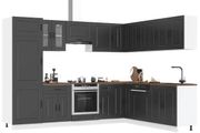 14 Piece Kitchen Cabinet Set Black