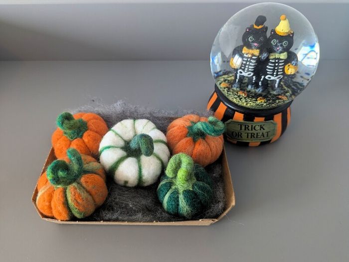 Handmade Woollen Mini Pumpkins