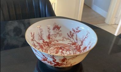 COALPORT Large 10 inchquality Centrepiece bowl vintage Indian Tree Coral and beautiful quality