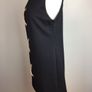 Savida black sleeveless textured dress with rope criss cross design size 14 includes postage Image 2