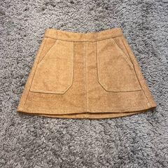 Wool Blend Mini Skirt