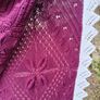 large vintage knitted blanket Image 2