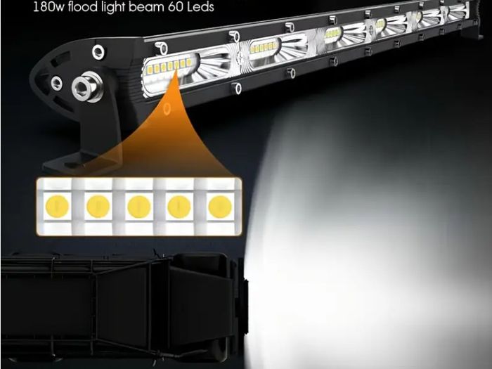 Ultra-Thin 25 inch Single Row LED Light Bar,