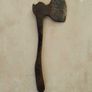 Antique Hatchet Approx 200 Years Old - Vintage Wood Tools For Carving Chopping - Solid Steel Tool Image 4