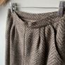 Vintage 70s/80s RAVENS West Germany Pure New Wool Herringbone Midi Skirt UK 6 8 Image 2
