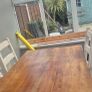 Solid wood table and 4 chairs Image 3