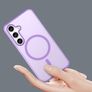 For Samsung Galaxy S25/ S24 Skin-Feel Magnetic Magsafe Case Purple Image 2