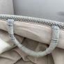 2x Duck Egg Blue/Grey Soft Knit Storage basket Image 6