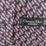 Christian Dior Monsieur Tie Silk Geometric Multicolour Vintage Designer Image 9