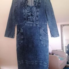 Denim style dress UK 12-14