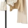 Coat Stand Metal - 180cm Coat Rack with 1 Hooks for Hanging Clothes, Hats and Bags, Clothes Rail for Entryway, Living Room, Black Image 2