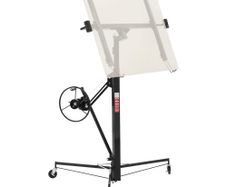 3353mm Drywall Lift, Heavy-Duty 68 kg Sheetrock Hoist with Adjustable Telescoping Arm, Lockable Wheels, Drywall Lifter Panel Jack Hoist
