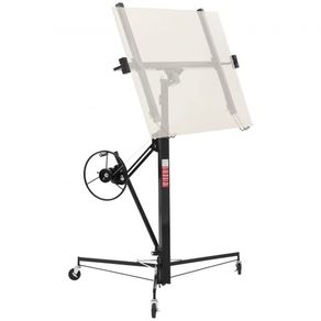 3353mm Drywall Lift, Heavy-Duty 68 kg Sheetrock Hoist with Adjustable Telescoping Arm, Lockable Wheels, Drywall Lifter Panel Jack Hoist