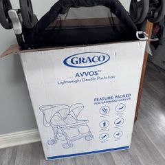 Graco Avvos Double Pushchair  Like New  Used Only 3 Times