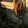 Antique Victorian Iron Mangle - Flower Bed Image 2