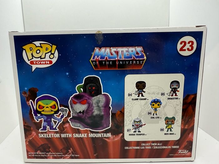 Masters Of The Universe Motu Funko Pop Vinyl #23 Skeletor With Snake Mountain