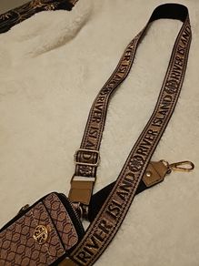 river island bagstrap & coin purse