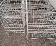 Retail/ Hotel Laundry  Store Sturdy Floor Wire Baskets Three XL One Medium