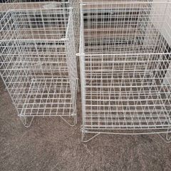 Retail/ Hotel Laundry  Store Sturdy Floor Wire Baskets Three XL One Medium