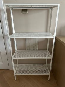 Ikea BAGGEBO Shelving unit, metal/white