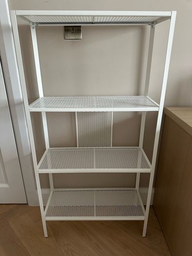 Ikea BAGGEBO Shelving unit, metal/white
